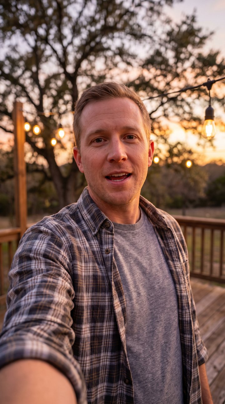 Brian's video check-in from his porch in Dallas at dusk